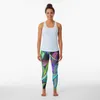 Active Pants Pastels - Leaf Kull 4 Leggings Sports for Gym High midje kvinnors kvinnliga kvinnor