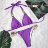 Dames badkleding gele bikini's strass badpakken strand dames duwen vrouwelijke bikini zwemkleding badpakken strandkleding zwembad bather