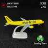 Skala 1 250 Metal Aircraft Model Replica Spirit A320 Airplane Aviation Decoration Miniature Art Collection Kid Boy Toy 240201