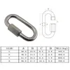 5PCS 304 roestvrij staal D-vorm Quick Link karabijnhaak Lock Ring Hook Chain Rope Connector 5mm 6mm 7mm 8mm voor klimmen Camping 240123