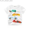 T-shirt Ragazzi Ragazze T-shirt cartoni animati T-shirt con stampa dinosauro per bambini T-shirt estiva a maniche corte in cotone Abbigliamento Q240218