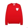 Amies Дизайнерские мужские и женские свитера Amiss, джемпер с капюшоном Amis De Coeur Love, жаккардовый свитер с круглым вырезом, модный бренд, уличная одежда