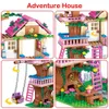 Blocks Friends City Tree House Summer Holiday Villa Castle Building Blocks Sets Figures Garden DIY Toys for Kids Girl Birthday Gift