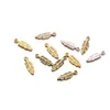 Charms 80Pcs 5x15mm Alloy Leaves Shape Antique Pendant Necklace Bracelet Earring DIY For Jewelry Making Accessories Supplies