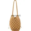 Borse a tracolla Coon Rope Woven Womens Soulder 2 pezzi e borse Boemian Mes Borsa estiva in paglia Beac Borse tote con ritaglio femminileH24218