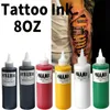 Dynamisk professionell svart tatuering bläck pigment diy övning leverera gel kropp konst 8oz blk 240202