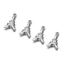 Charms 5PCS/Lot Wholesale Stainless Steel Eiffel Tower For Necklace Bracelet Jewelry Making Pendants Accessories