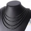 Chains 14K Gold Trendy Lab Diamond Necklace Party Wedding Chocker Necklaces For Women Men Hiphop Jewelry Gift
