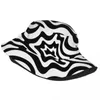 Berets Schwarz Und Weiß Drip Trip Eimer Hut Panama Für Mann Frau Bob Hüte Outdoor Hip Hop Fischer Sommer Angeln unisex Caps