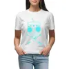 Polos femininos camiseta com estampa animal para meninas verão top tops femininos