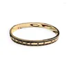 Bracelet en or 18 carats pour femmes, bijoux de créateur unique, monogramme rétro, accessoires de fête en acier inoxydable
