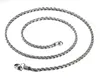 Ketten 2/3/4/5/mm Edelstahl Twist Seil Kette Halsketten Für Frauen Männer Gold Farbe Hals Metall Halskette Anhänger Grundlegende schmuck