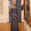 Ethnic Clothing Abaya Turkish Muslim Maxi Robe Islamic Loose Women Long Dress Eid Ramadan Arab Dubai Kaftan Prayer Middle East Gown