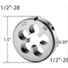 Beslag gängade Burkit 1/2x28 UNEF Tap and Die Set Höger hand 1/2 x 28 HSS HINE TRÅD Drop Leverans Mobiler Motorcyklar PA -delar DHSAQ