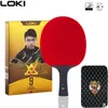 Loki E9 E8 E7 E6 Table Tennis Racket Professional Carbon Blade Ping Pong Panddle High Elastic Rubber 240122