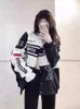 Frühling Abnehmbare Motorrad Racing Jacke mit Rock Trennung Set Frauen Vintage Motor Herbst Mantel Koreanische Y2K Harajuku Kleidung 240131