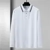 Polos masculinos manga longa camisa polo masculina primavera outono camisas plus size 10xl 11xl moda casual topos masculino grande