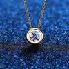 AU750 Real 18K Gold Diamond Necklace Fine Jewelry For Woman Wedding Proposal Gift Present 240119