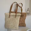 Bolsa de ombro quadrada oca de palha bolsa de praia feita à mão bolsa de ombro de ráfia rattan bolsa de viagem de compras boêmia verão férias casual toteH24218