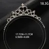 Saç klipsleri Xsbody Rhinestone Heart Crown Head Band Kadınlar için Çılgınlık Özel Maşaya Parti Aksesuarları Düğün Y2K Mücevher Dekoru Kızlar