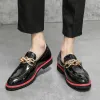 İtalyan Erkek Ayakkabı Sıradan Markalar Resmi Lüks Ayakkabı Men Loafers İş Dansat