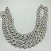 Custom Pass Diamond Tester Vvs Moissanite Cuban Chain Necklace Iced Out Hip Hop 925 Silver Link Bracelet Men Jewelry