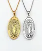 26st Lots Our Lady of Guadalupe Divino Nino Yo Reinare Oval Pendant Halsband 23 6 tum för män MS Jewelry Fashion Accessories9926485