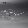 男性用の純粋なメガネフレームレトロスクエア処方フル眼鏡フレームビンテージ近視光学アイウェア240119