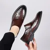 Golden Sapling Business Shoes For Men Formal Loafers Dress Oxfords Mens Wedding Shoe Fashion Leather Footwear Elegant Man Flat 240202