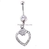 Navelbelknopringen D0084 Schoenstijl Navelknopring Ltblue01234565435407 Drop Levering Sieraden Lichaamssieraden Dh4Zb