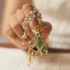 Bubble Fairy Angel Wine Cup Vintage Brosch Emalj Craft Handmade Retro Medieval Armband broderi