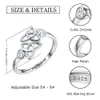 Irish Celtic Knot Heart Ring I Love You Forever 925 Sterling Silver Love Ring Wedding Jewelry Gift for Women Girlvän 240125