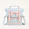 School Bags Soft Girl Bag Bowtie Small Backpack Girls' College Student Shoulder Uniform Handheld Crossbody Rose Delivery