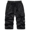 Men's Summer Quick Dry 3/4 Pants Lightweight Shorts Hiking Fishing Travel Casual Cargo Shorts Pants Men Gym Shorts 7XL 8XL 240124