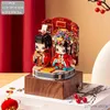 Blocks Unique Wedding Gift Idea Assembled Building Blocks Music Box with Chinese Wedding Music - Perfect Decoration!