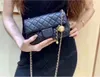 2024 Classic Fashion luxury brands Fang Pangzi Chain Designer bag Shoulder bag Handbag leather bags Women's black shoulder bag