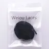 Weiou 100 pares atacado cadarços acessórios de sapato 127mm cordas largas fácil gravata espessura lona lacets boot cordones legal 240130