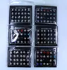 Factory Whole Directly Fashion Jewelry Cute 4mm 5mm 6mm Available Shining Rhinestone Magnet Earrings 12pairs6796025