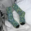 Calcetines de hombre Vintage Paisley verde bosque compresión loca estilo Unisex patrón Harajuku impreso divertido calcetín de tripulación niños