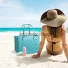 Fourre-tout femmes sacs fourre-tout imperméables avec trous sac fourre-tout en caoutchouc d'été grand sac à main EVA pour voyage de plage SportsH24219