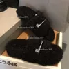 Slides Paris Designer Homens Mulheres Chinelos Senhoras Lã Inverno Fur Fofo Peludo Letras Quentes Sandálias Confortáveis ​​Fuzzy Girl Flip Flop Slipper 35-45