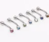 Eyebrow body jewelry mix 10 color 50pcs eyebrow ring banana ring eyebrow piercing jewelry1589451