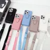 Hermosas fundas para teléfonos iPhone 15 14 Pro Max BrandP Monedero de lujo de alta calidad 18 17 16 15pro 14pro 13pro 12pro 13 12 Estuches con caja con logotipo Embalaje AT Girls Woman