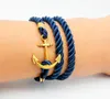 DIY wind anchor ancient bracelet tom hope gold plated wound multilayer woven leather bracelets for women men jewelry ps04985914320