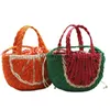 토트 새로운 수박 짚 여성 Soulder Bags 고급 디자이너 Fasion Boemia 여성 크로스 바디 백 및 최대 Cildrens Fruit andbagh24218