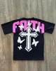 Men's T Shirts Harajuku Oversized Faith Graphic For Men Streetwear All Cotton Couples Y2k Tops Clothing Anime Clothes