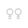 Swarovskis – boucles d'oreilles de styliste pour femmes, qualité originale, charme et élégance, nouveau diamant en cristal, cadeau de saint valentin