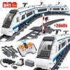 ブロック941PCS City Electric Harmony Rail Remote Control Bolings Blocks Train Track RC Car Brick Toy for Boy