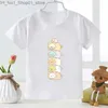 T-shirt Vendita calda Sumikko Gurashi Stampa Cartoon T-shirt per bambini Carino vestiti per bambini Estate Manica corta Ragazze Top Neonati maschi T-shirt Q240218