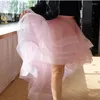 スカートホワイトティアードフリル女性のハイロールドセクシーカスタムメイドファッションシンプルなフォーマルパーティープロムスカート